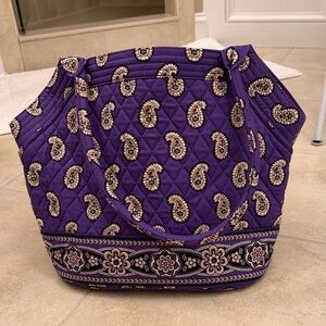 Vera Bradley Purple Paisley Tote